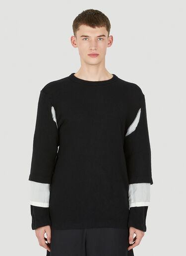 Comme Des Garçons Homme Plus Cutout Sweater Black hpl0150014