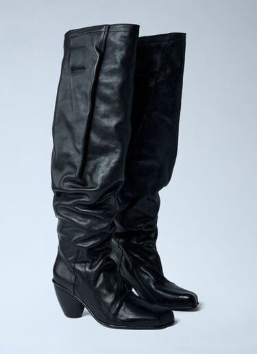 River Leather Boots Vivienne Westwood River Leather Boots Black vvw0262008