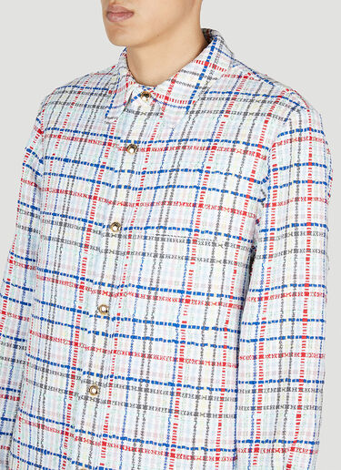 Check Tweed Jacket Thom Browne Check Tweed Jacket Blue thb0152002