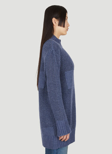 Roll Neck Knit Jumper MM6 Maison Margiela Roll Neck Knit Jumper Dark Blue mmm0249009