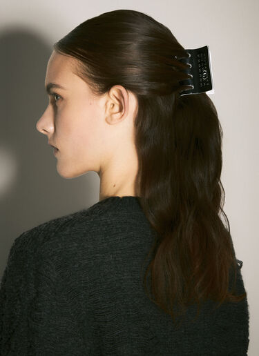 MM6 Maison Margiela 徽标发夹 黑色 mmm0257013