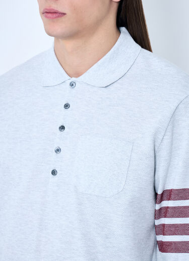 Thom Browne フォーバー・ポロシャツ  グレー thb0158002