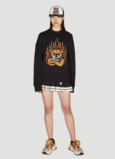 8 Moncler Palm Angels Bear Sweatshirt Black mpa0351015