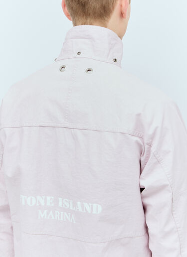 Stone Island マリーナリネンキャンバスジャケット ピンク sto0156011