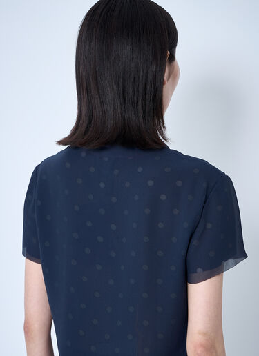 Acne Studios Mesh Layered Top Navy acn0260011