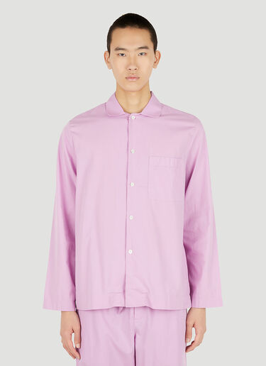 Tekla Classic Pyjama Shirt Pink tek0351018