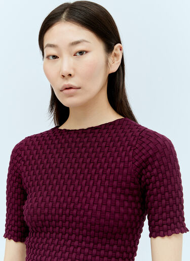 Dries Van Noten Tingle Top Burgundy dvn0256035