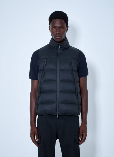 LN-CC® - Moncler: Reticone Down Gilet - Black Moncler Reticone Down Gilet Black mon0165034
