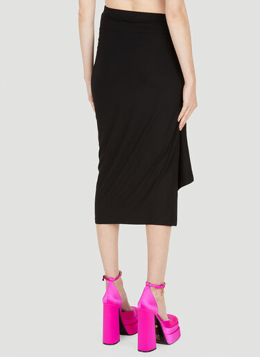 Rabanne Draped Skirt Black pac0251031