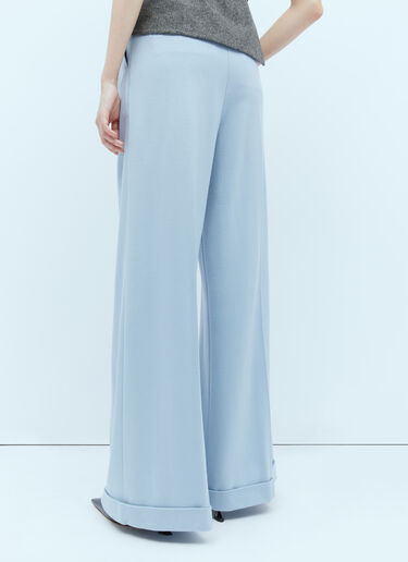Wool Jersey Wide Leg Pants Max Mara Wool Jersey Wide Leg Pants Blue max0254070