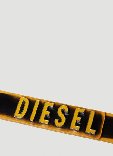 Diesel 레터링 벨트 블랙 dsl0350001