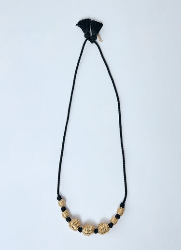 Saint Laurent 금속과 태슬 목걸이  블랙 sla0259047