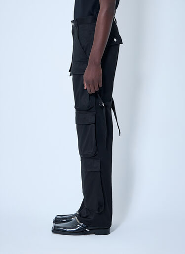 Mugler Multiple Pocket Cargo Pants Black mug0160003