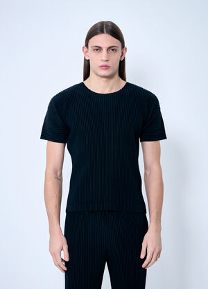 Homme Plissé Issey Miyake Pleated T-Shirt Black hmp0160003