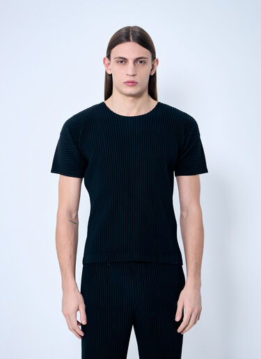 Homme Plissé Issey Miyake Pleated T-Shirt Black hmp0159013