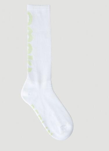 032C Logo Motif Socks White cee0148015