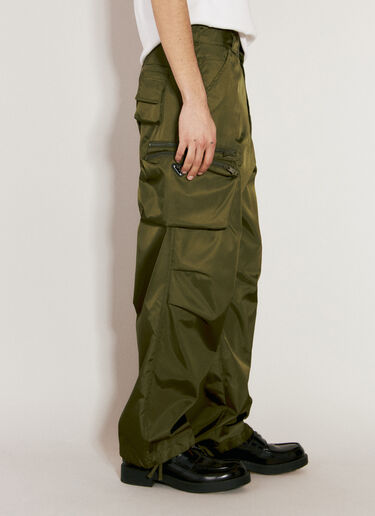 Prada 再生尼龙工装长裤 绿色 pra0156010