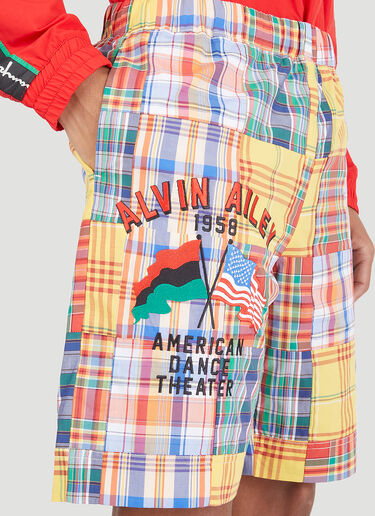 LN-CC® - Champion Tears: Check Bermuda Shorts - Yellow Champion Tears Check Bermuda Shorts Yellow cht0146011