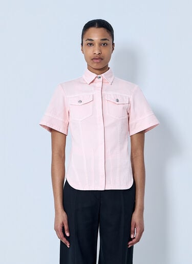 Sportmax Short Sleeve Button-Down Shirt Pink spx0264001