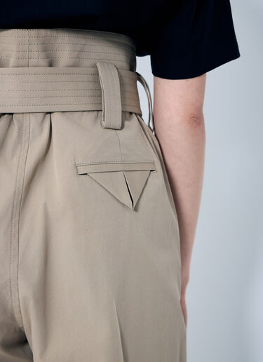 Bottega Veneta 密织棉长裤 米色 bov0259010
