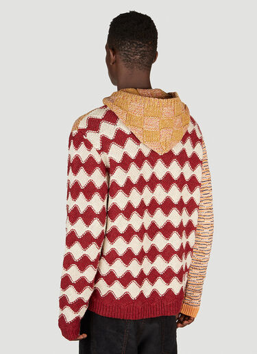 Marni Multi Panel Chequerboard Sweatshirt Orange mni0153007