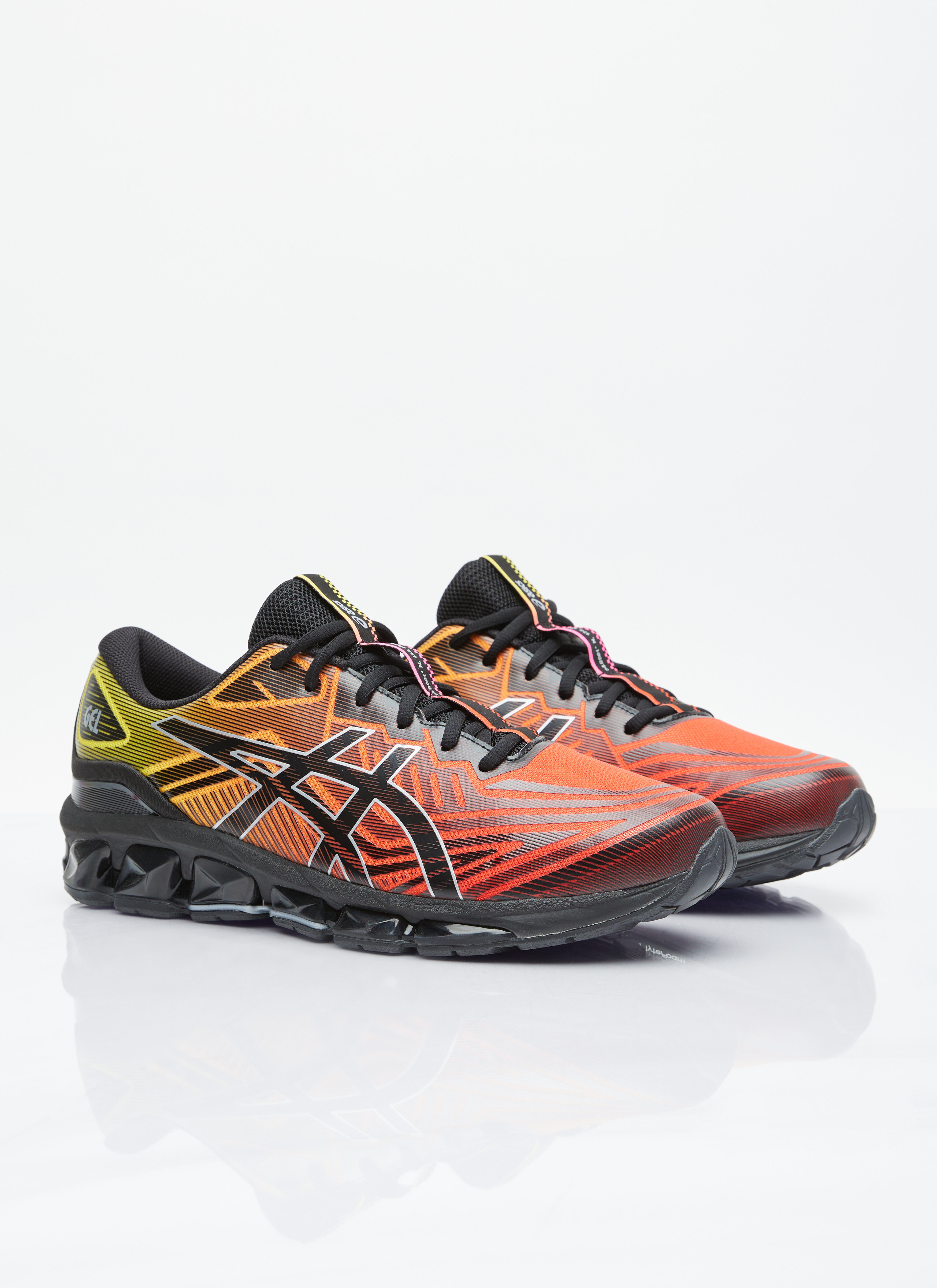 Asics gel noir outlet et orange