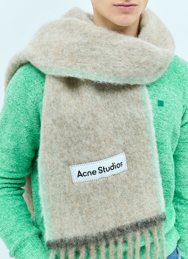Acne Studios 羊毛马海毛围巾 米色 acn0155052