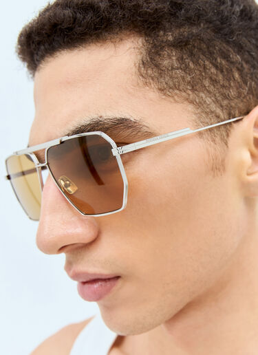 Bottega Veneta BV1012S Aviator Sunglasses Silver bos0353005