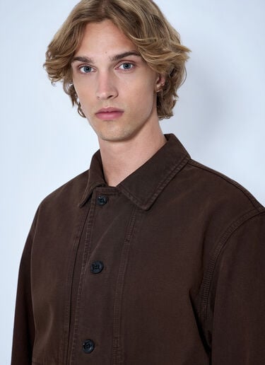 LN-CC® - Lemaire: Boxy Jacket - Brown Lemaire Boxy Jacket Brown lem0166007
