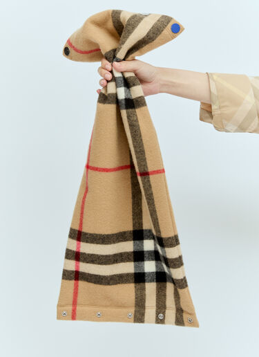 Burberry Check Cashmere Snood Beige bur0255077