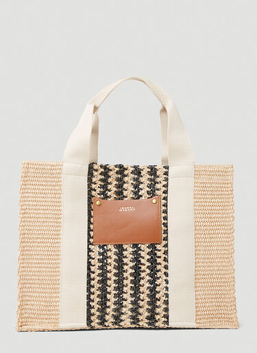 Isabel Marant Puebla Small Tote Bag Beige ibm0252022