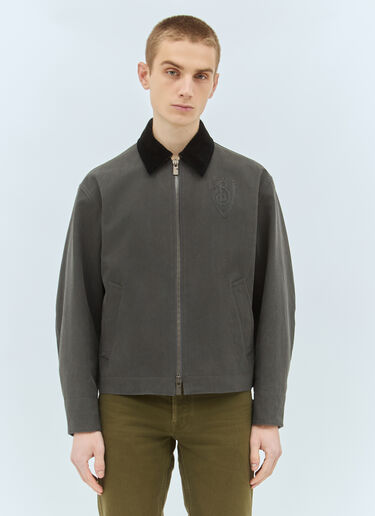 Burberry Cotton Canvas Jacket Green bur0158001