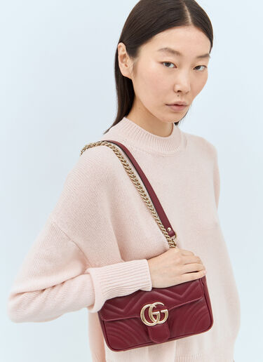 Gucci GG Marmont Mini Shoulder Bag Burgundy guc0257142