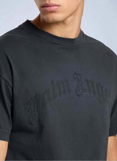 Palm Angels Patch Regular T-Shirt Black pma0166265