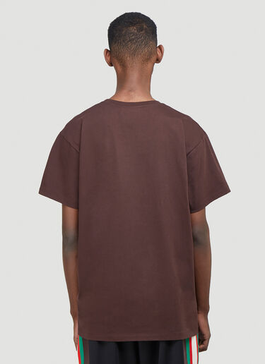 Gucci Boutique Logo T-Shirt Brown guc0140013