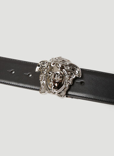 Versace La Medusa Leather Belt Black ver0155033