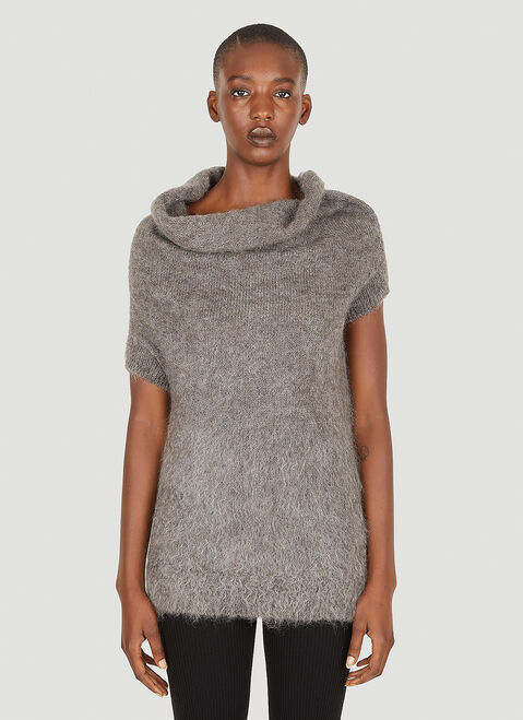Yohji Yamamoto 반팔 스웨터 블랙 yoy0250011