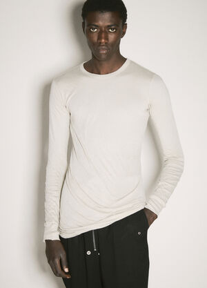 Rick Owens Double Layer T-Shirt Off white ric0157015