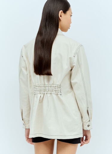 Max Mara 드릴 재킷 화이트 max0256026