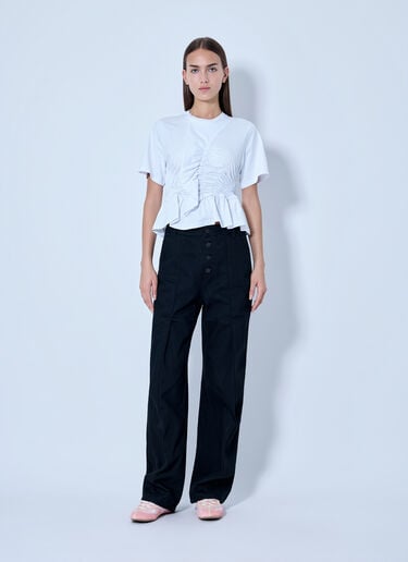 LN-CC® - Cecilie Bahnsen: Cbace T-Shirt - White Cecilie Bahnsen Cbace T-Shirt White cec0266002