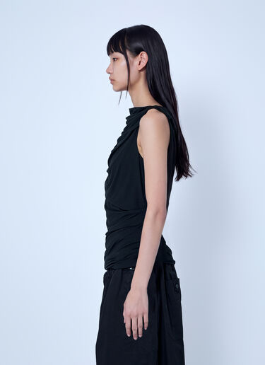 LN-CC® - Entire Studios: Drape Tank Top - Black Entire Studios Drape Tank Top Black ent0266014
