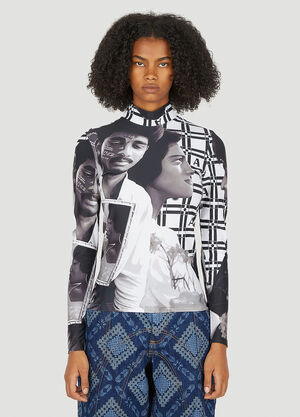 Ahluwalia Studio Colette ハイネックトップ ホワイト ahl0250008