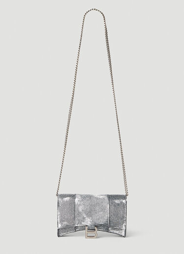 Balenciaga Hourglass Shoulder Bag Grey bal0252029
