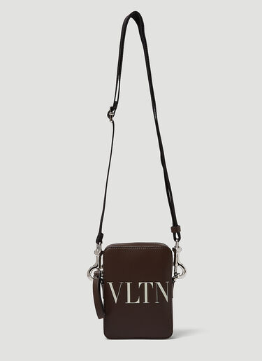 Valentino Small VLTN Shoulder Bag Bordeaux val0149033