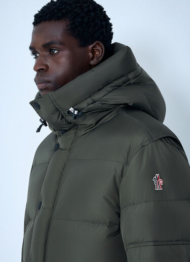 Moncler Grenoble Matte Short Down Jacket Green mog0162003