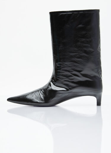 Jil Sander 皮革踝靴 黑色 jil0255037