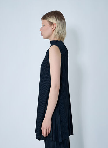 Pleats Please Issey Miyake Tunic Mellow Pleated Top Blue plp0261005