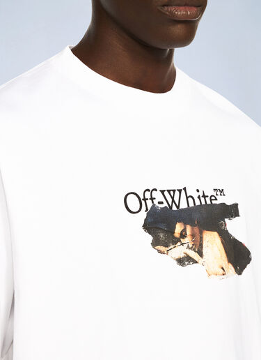 Paint Arrow Skate Logo T-Shirt Off-White Paint Arrow Skate Logo T-Shirt White ofw0162025