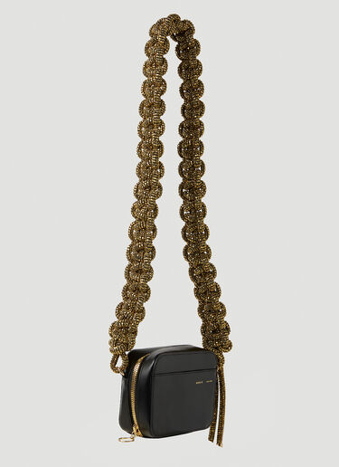 KARA Crystal Cobra Camera Bag Black kar0248008
