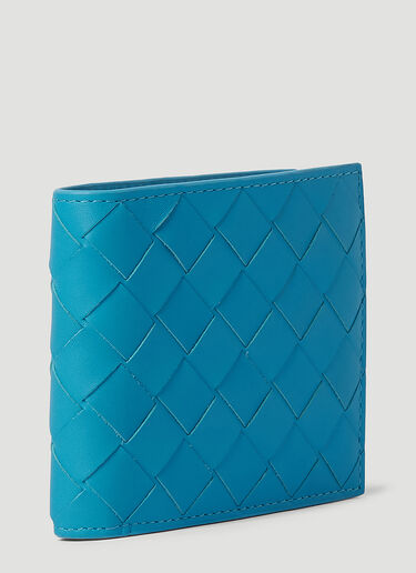 Bottega Veneta Intrecciato Bi-Fold Wallet Blue bov0150046